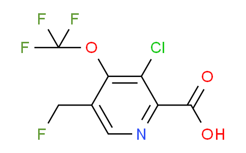 3-Chloro-5-(fluoromethyl)-4-(trifluoromethoxy)pyridine-2-carboxylic acid