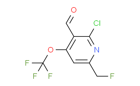 2-Chloro-6-(fluoromethyl)-4-(trifluoromethoxy)pyridine-3-carboxaldehyde