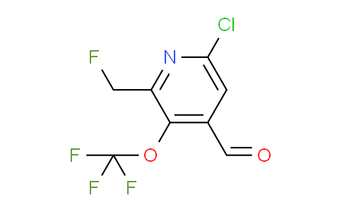 6-Chloro-2-(fluoromethyl)-3-(trifluoromethoxy)pyridine-4-carboxaldehyde