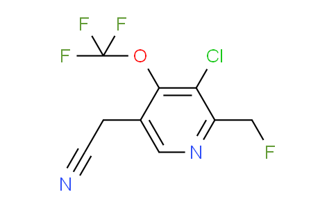 AM182174 | 1804472-51-2 | 3-Chloro-2-(fluoromethyl)-4-(trifluoromethoxy)pyridine-5-acetonitrile