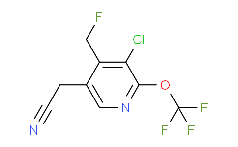 AM182181 | 1805939-62-1 | 3-Chloro-4-(fluoromethyl)-2-(trifluoromethoxy)pyridine-5-acetonitrile