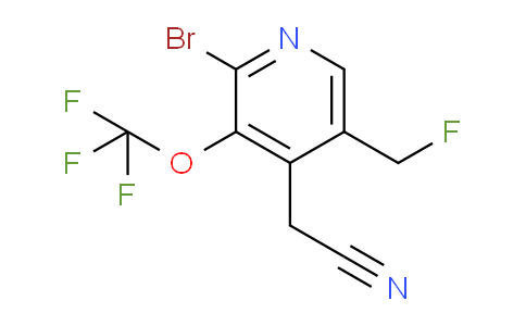 AM182196 | 1806207-95-3 | 2-Bromo-5-(fluoromethyl)-3-(trifluoromethoxy)pyridine-4-acetonitrile