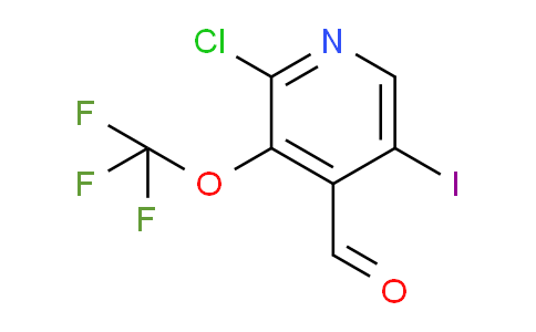 2-Chloro-5-iodo-3-(trifluoromethoxy)pyridine-4-carboxaldehyde