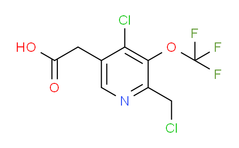 4-Chloro-2-(chloromethyl)-3-(trifluoromethoxy)pyridine-5-acetic acid