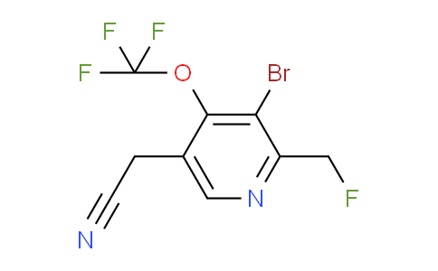 AM182208 | 1804572-59-5 | 3-Bromo-2-(fluoromethyl)-4-(trifluoromethoxy)pyridine-5-acetonitrile