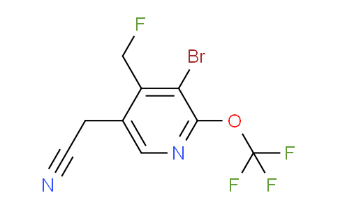 AM182210 | 1806218-56-3 | 3-Bromo-4-(fluoromethyl)-2-(trifluoromethoxy)pyridine-5-acetonitrile
