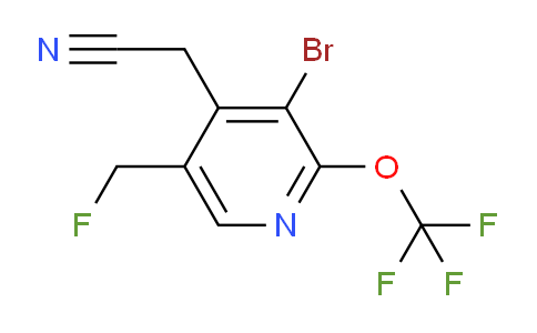 3-Bromo-5-(fluoromethyl)-2-(trifluoromethoxy)pyridine-4-acetonitrile