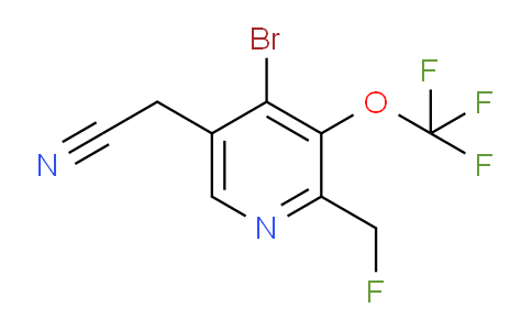 4-Bromo-2-(fluoromethyl)-3-(trifluoromethoxy)pyridine-5-acetonitrile