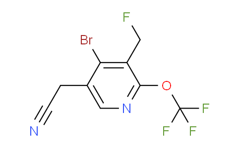 AM182228 | 1806091-08-6 | 4-Bromo-3-(fluoromethyl)-2-(trifluoromethoxy)pyridine-5-acetonitrile