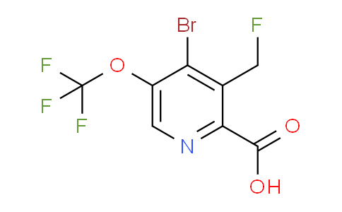 AM182236 | 1803960-93-1 | 4-Bromo-3-(fluoromethyl)-5-(trifluoromethoxy)pyridine-2-carboxylic acid