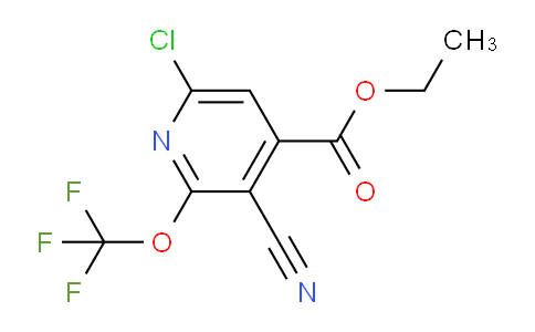 Ethyl 6-chloro-3-cyano-2-(trifluoromethoxy)pyridine-4-carboxylate