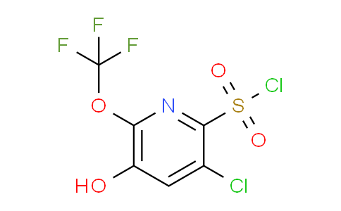3-Chloro-5-hydroxy-6-(trifluoromethoxy)pyridine-2-sulfonyl chloride