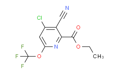 Ethyl 4-chloro-3-cyano-6-(trifluoromethoxy)pyridine-2-carboxylate