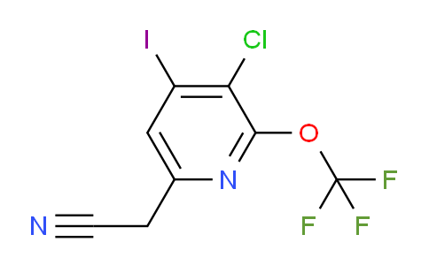 3-Chloro-4-iodo-2-(trifluoromethoxy)pyridine-6-acetonitrile