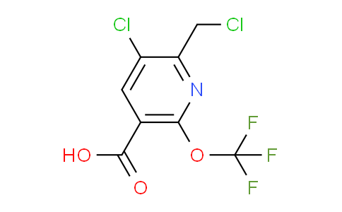 3-Chloro-2-(chloromethyl)-6-(trifluoromethoxy)pyridine-5-carboxylic acid