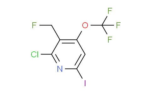 2-Chloro-3-(fluoromethyl)-6-iodo-4-(trifluoromethoxy)pyridine