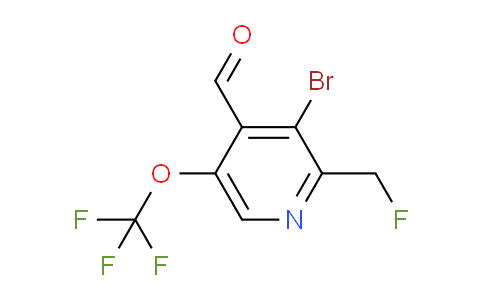AM182401 | 1803683-99-9 | 3-Bromo-2-(fluoromethyl)-5-(trifluoromethoxy)pyridine-4-carboxaldehyde
