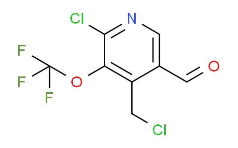 2-Chloro-4-(chloromethyl)-3-(trifluoromethoxy)pyridine-5-carboxaldehyde