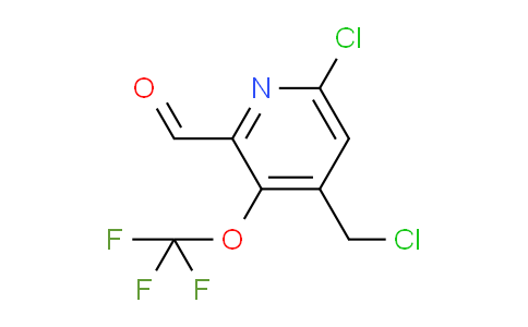 6-Chloro-4-(chloromethyl)-3-(trifluoromethoxy)pyridine-2-carboxaldehyde