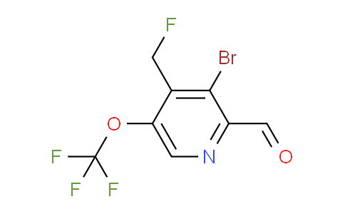 3-Bromo-4-(fluoromethyl)-5-(trifluoromethoxy)pyridine-2-carboxaldehyde
