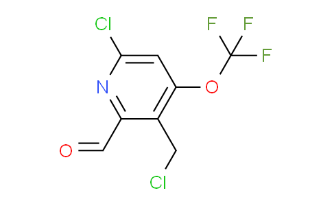 6-Chloro-3-(chloromethyl)-4-(trifluoromethoxy)pyridine-2-carboxaldehyde