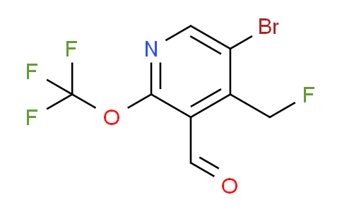 5-Bromo-4-(fluoromethyl)-2-(trifluoromethoxy)pyridine-3-carboxaldehyde
