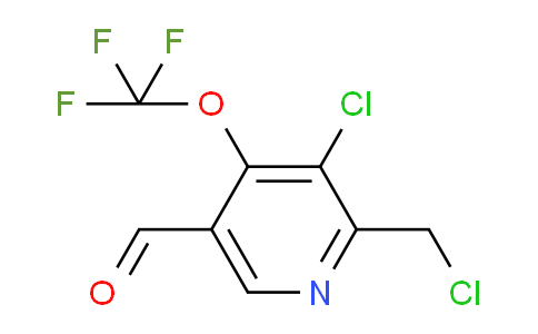 3-Chloro-2-(chloromethyl)-4-(trifluoromethoxy)pyridine-5-carboxaldehyde
