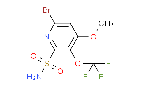 6-Bromo-4-methoxy-3-(trifluoromethoxy)pyridine-2-sulfonamide