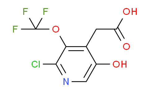 2-Chloro-5-hydroxy-3-(trifluoromethoxy)pyridine-4-acetic acid