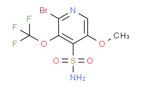 2-Bromo-5-methoxy-3-(trifluoromethoxy)pyridine-4-sulfonamide