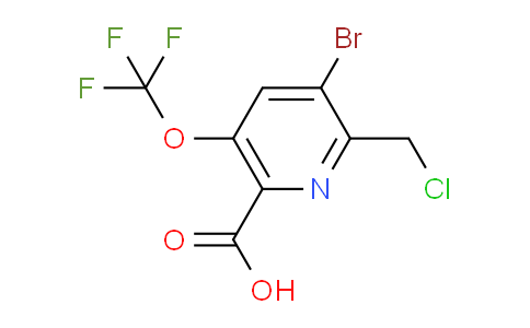 AM182544 | 1806084-46-7 | 3-Bromo-2-(chloromethyl)-5-(trifluoromethoxy)pyridine-6-carboxylic acid