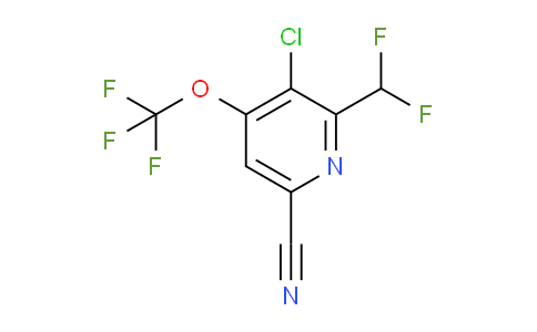 AM182603 | 1806205-24-2 | 3-Chloro-6-cyano-2-(difluoromethyl)-4-(trifluoromethoxy)pyridine