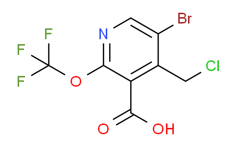 5-Bromo-4-(chloromethyl)-2-(trifluoromethoxy)pyridine-3-carboxylic acid