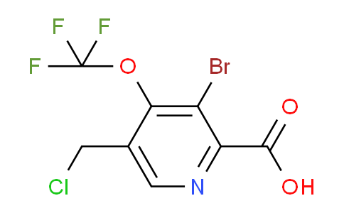 3-Bromo-5-(chloromethyl)-4-(trifluoromethoxy)pyridine-2-carboxylic acid