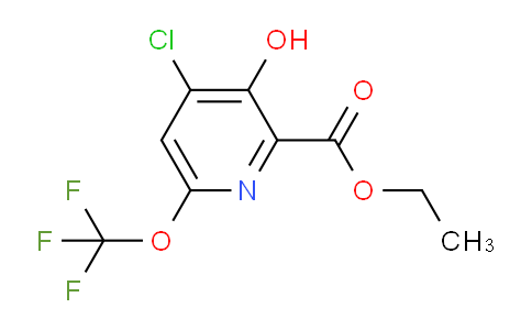 Ethyl 4-chloro-3-hydroxy-6-(trifluoromethoxy)pyridine-2-carboxylate
