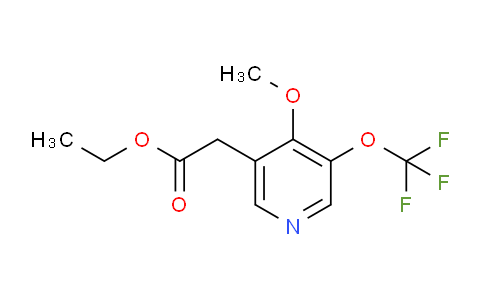 Ethyl 4-methoxy-3-(trifluoromethoxy)pyridine-5-acetate