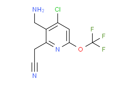 3-(Aminomethyl)-4-chloro-6-(trifluoromethoxy)pyridine-2-acetonitrile