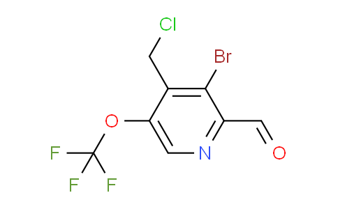 3-Bromo-4-(chloromethyl)-5-(trifluoromethoxy)pyridine-2-carboxaldehyde