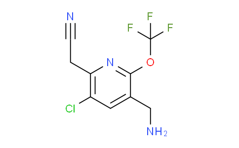 3-(Aminomethyl)-5-chloro-2-(trifluoromethoxy)pyridine-6-acetonitrile
