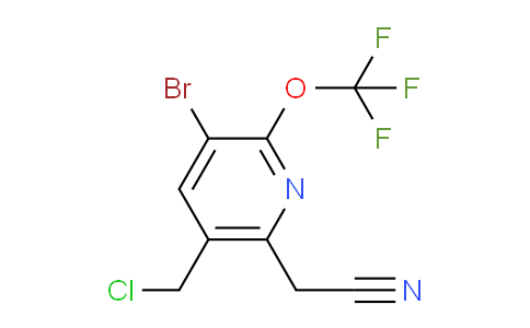AM182785 | 1803525-87-2 | 3-Bromo-5-(chloromethyl)-2-(trifluoromethoxy)pyridine-6-acetonitrile