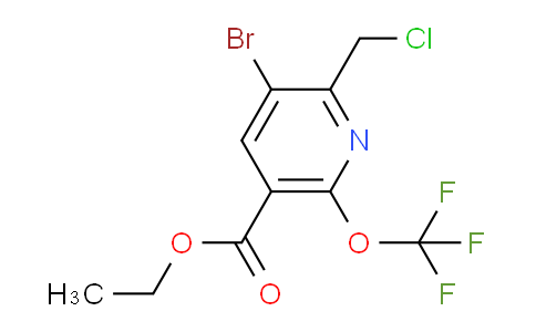 AM182791 | 1804570-97-5 | Ethyl 3-bromo-2-(chloromethyl)-6-(trifluoromethoxy)pyridine-5-carboxylate