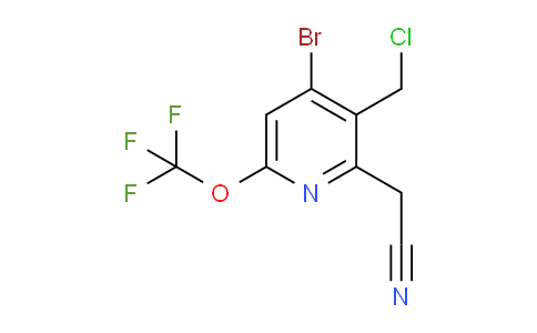 4-Bromo-3-(chloromethyl)-6-(trifluoromethoxy)pyridine-2-acetonitrile