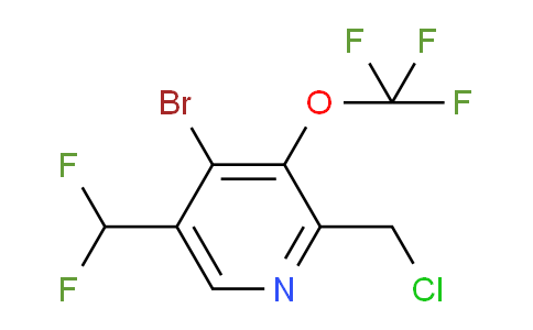 AM182854 | 1804568-38-4 | 4-Bromo-2-(chloromethyl)-5-(difluoromethyl)-3-(trifluoromethoxy)pyridine