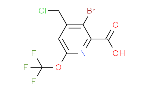 3-Bromo-4-(chloromethyl)-6-(trifluoromethoxy)pyridine-2-carboxylic acid