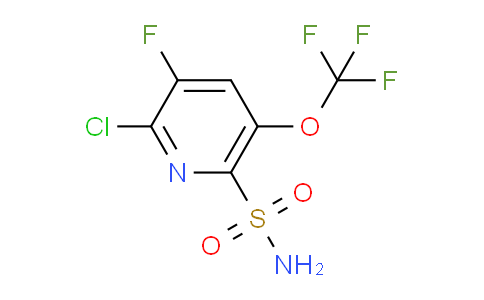 2-Chloro-3-fluoro-5-(trifluoromethoxy)pyridine-6-sulfonamide