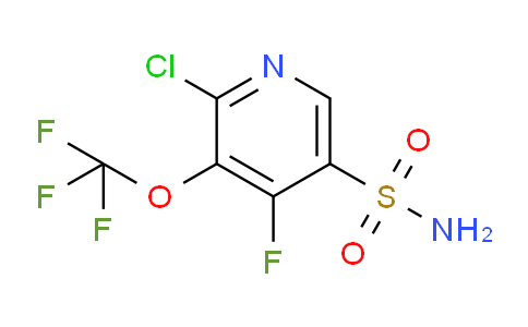 2-Chloro-4-fluoro-3-(trifluoromethoxy)pyridine-5-sulfonamide