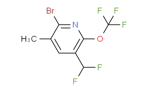 2-Bromo-5-(difluoromethyl)-3-methyl-6-(trifluoromethoxy)pyridine