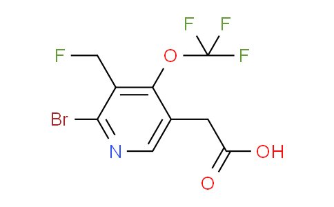 2-Bromo-3-(fluoromethyl)-4-(trifluoromethoxy)pyridine-5-acetic acid