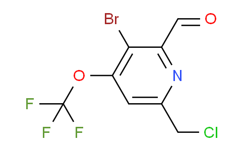 3-Bromo-6-(chloromethyl)-4-(trifluoromethoxy)pyridine-2-carboxaldehyde