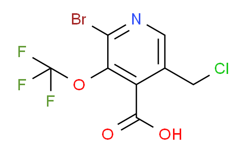 2-Bromo-5-(chloromethyl)-3-(trifluoromethoxy)pyridine-4-carboxylic acid